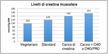 Livelli di creatina muscolare