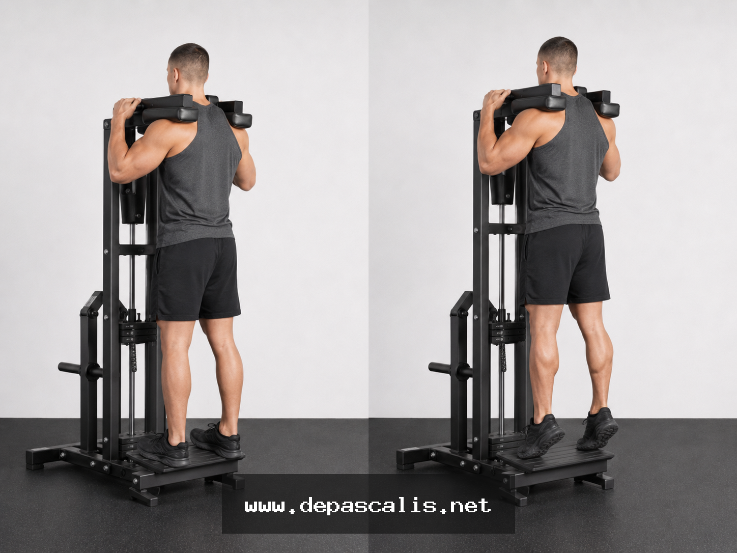 Calf raise in piedi