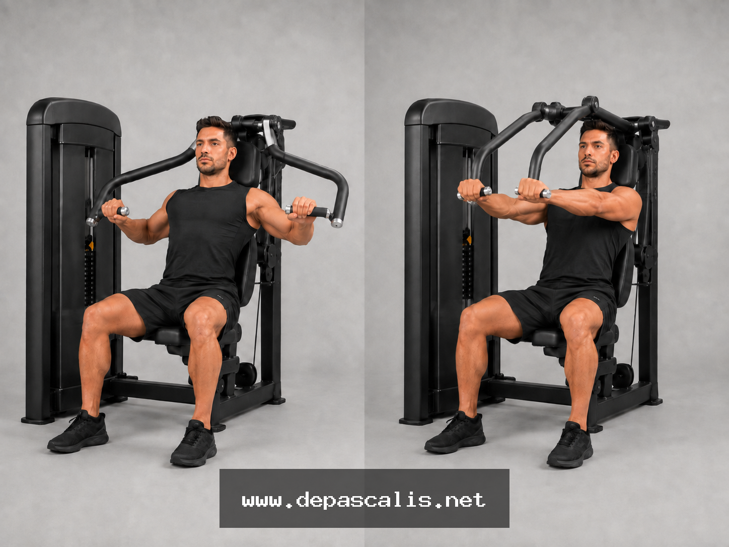 Chest press convergente