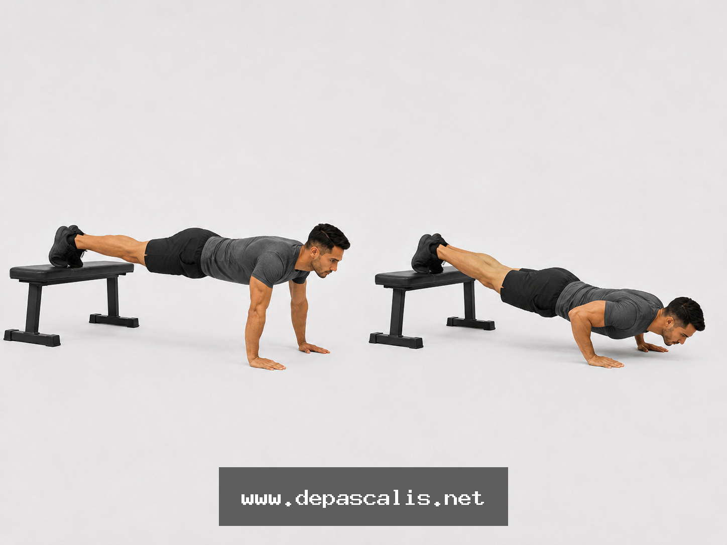 Push-up declinato