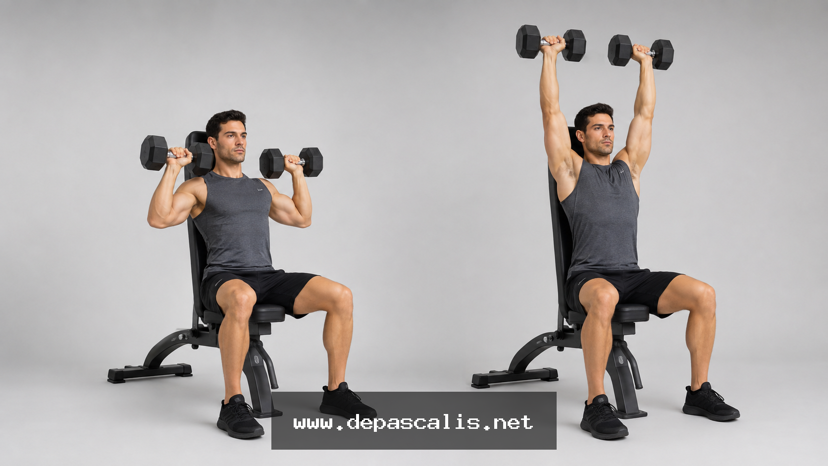Shoulder press con manubri